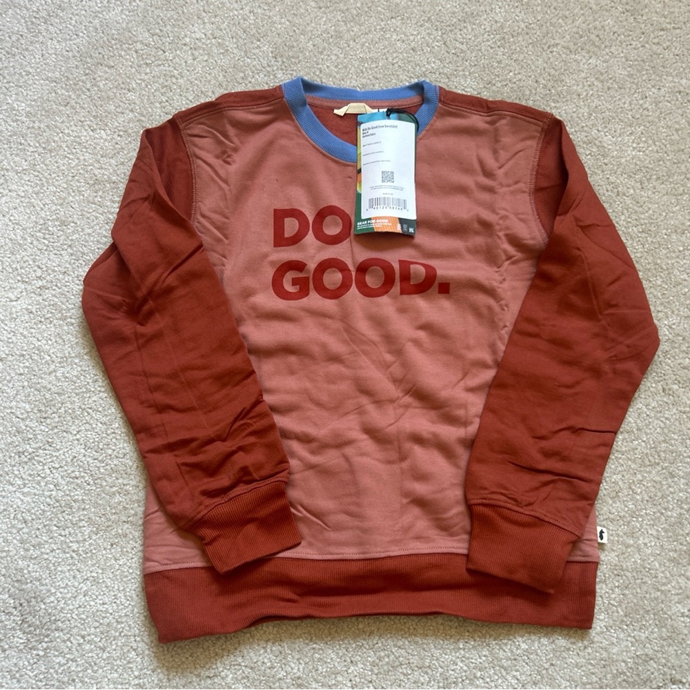 NWT Size M Kids Cotopaxi Do Good Sweatshirt Earthen/Spice